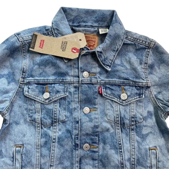 Levi Strauss & Co Womens Size XS Original Denim Trucker Jacket u Factory Faded F - Picture 2 of 8